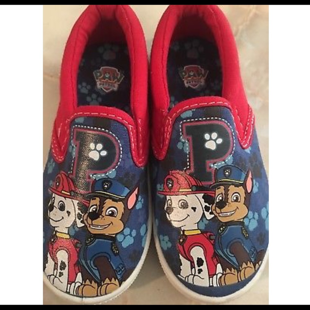 **SOLD**New child size 9 slip on paw patrol shoes